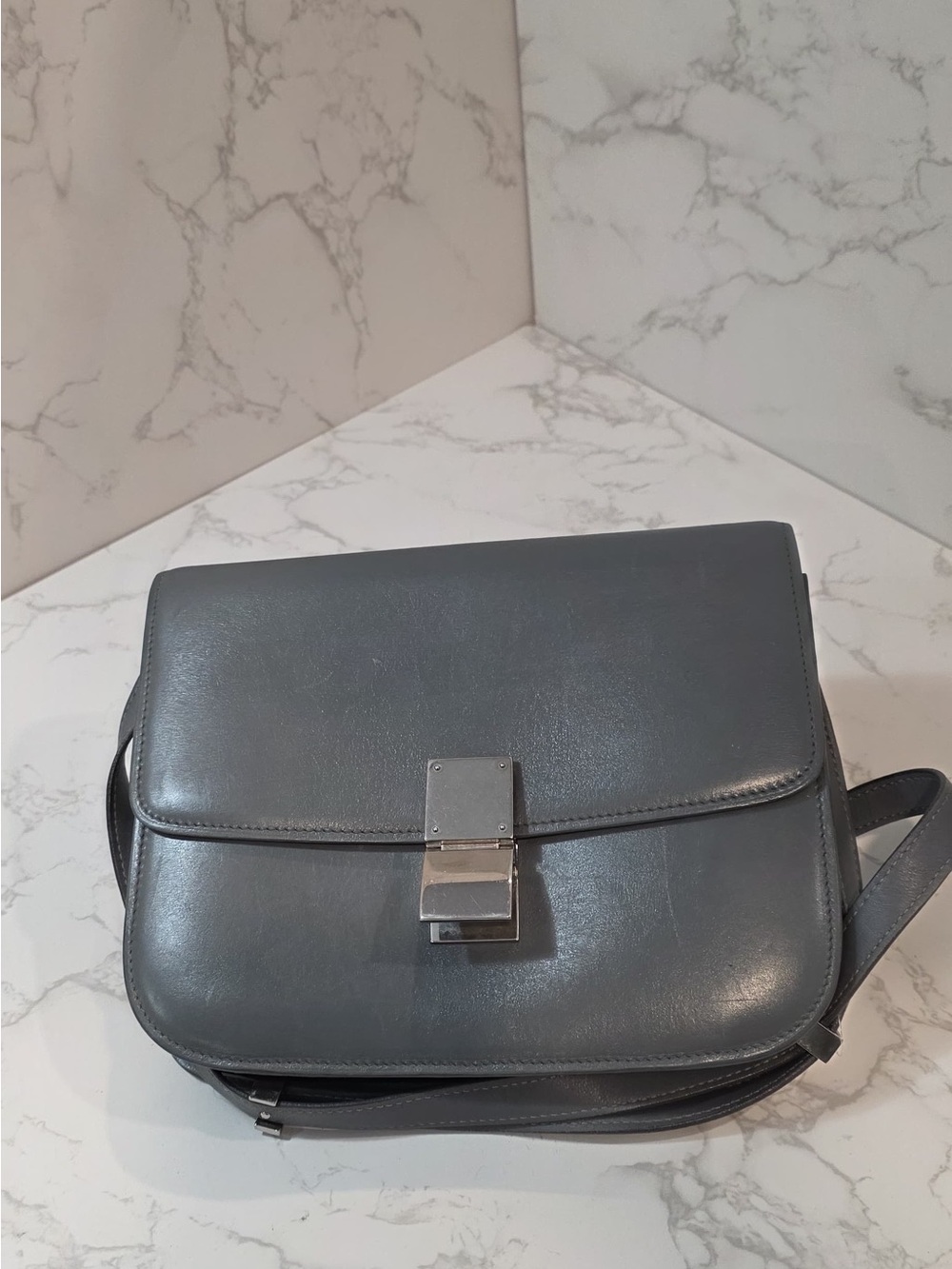 Celine Classic Gray Leather handbag